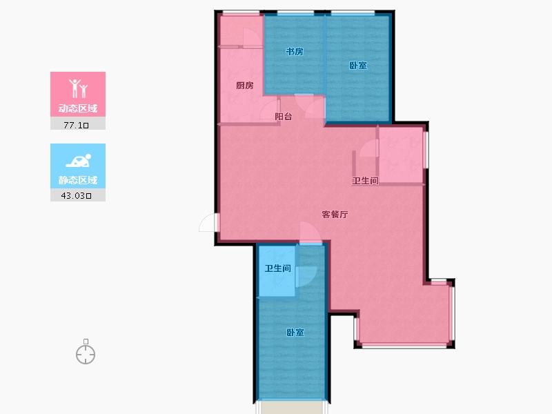 河北省-保定市-太阳城-109.31-户型库-动静分区