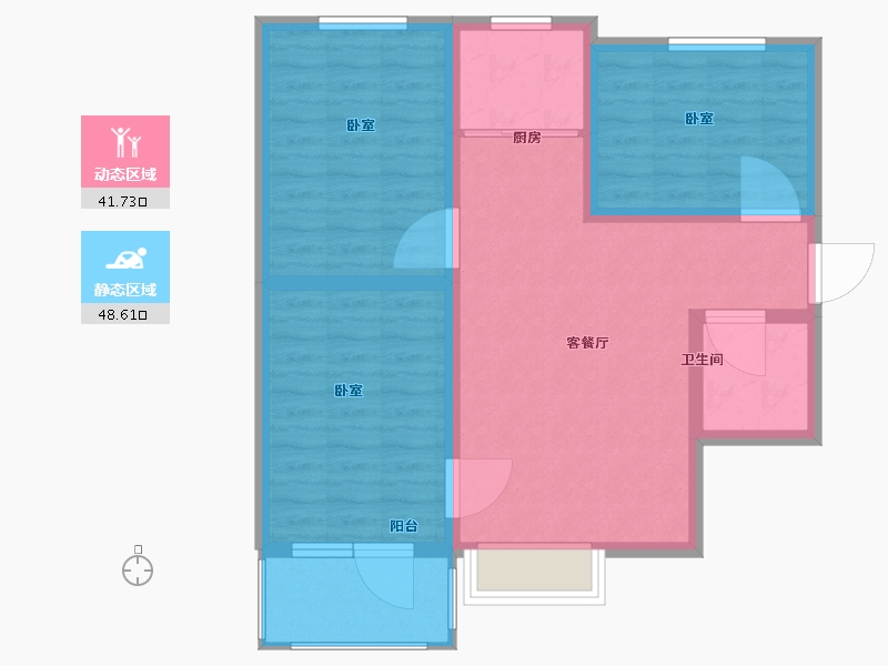 山西省-太原市-龙城半岛三期-81.10-户型库-动静分区