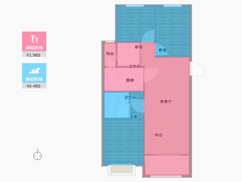 山西省-太原市-山投·青运城-102.99-户型库-动静分区