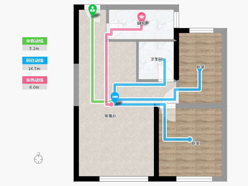 山西省-太原市-悦唐·慧和郡-54.20-户型库-动静线