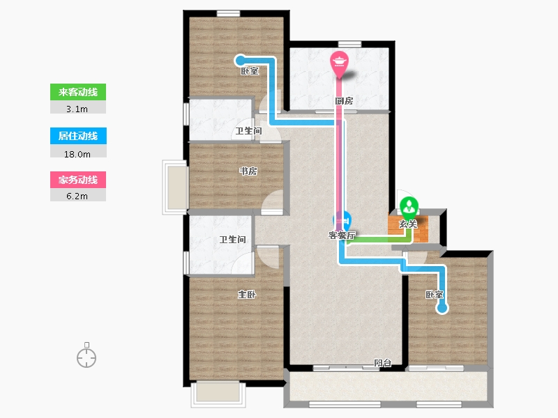 山西省-太原市-保利心语-135.00-户型库-动静线