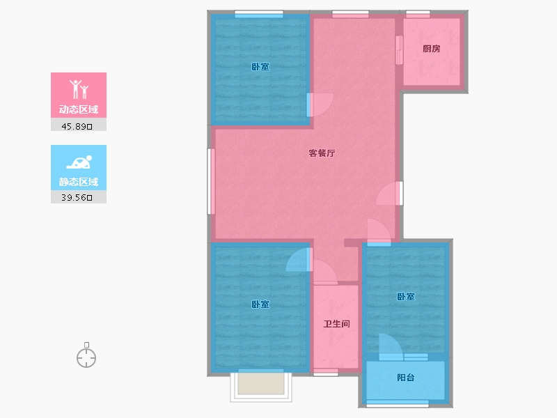 河北省-沧州市-建新梧桐墅-75.46-户型库-动静分区