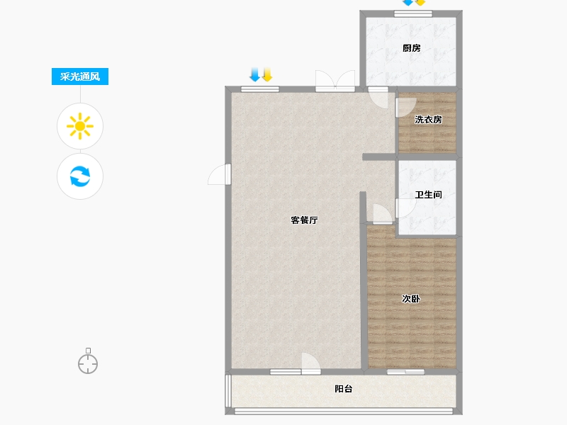 河北省-保定市-天业悦山湖-117.10-户型库-采光通风