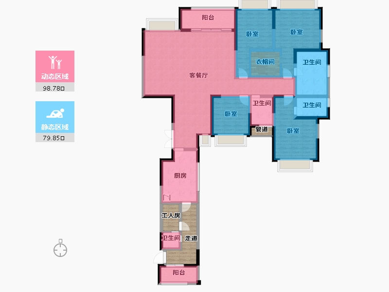 四川省-成都市-环球汇天誉-171.56-户型库-动静分区