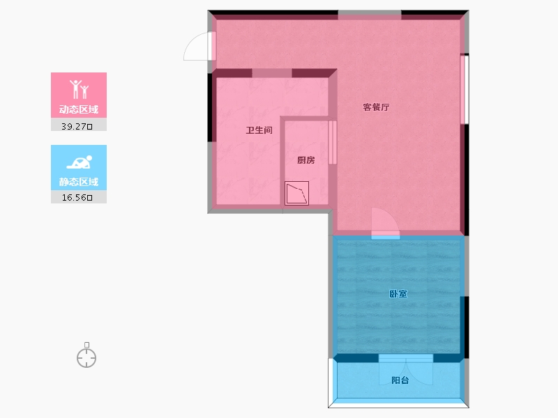 河北省-张家口市-富龙四季小镇-48.63-户型库-动静分区