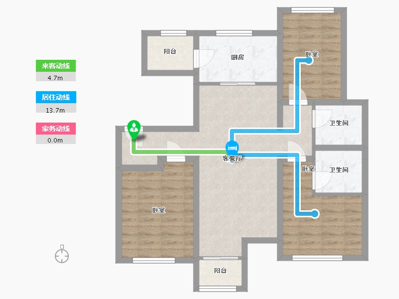 河北省-沧州市-润森紫御府-80.55-户型库-动静线