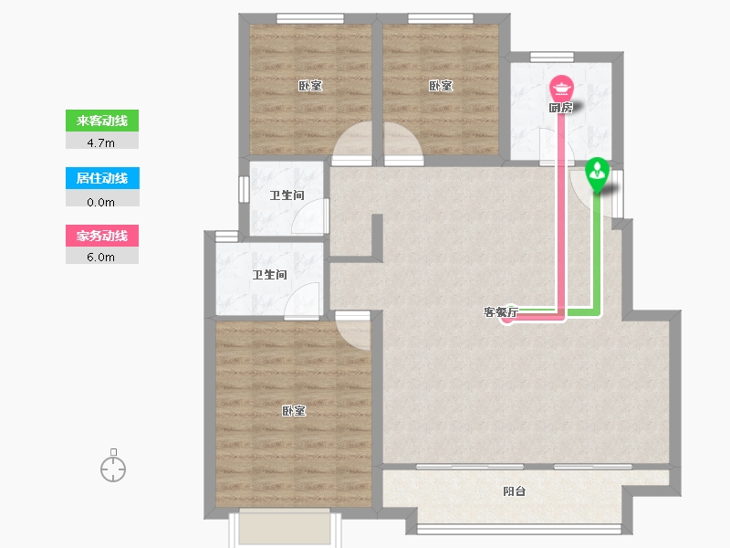 河北省-邯郸市-泽信云樾天著-100.00-户型库-动静线