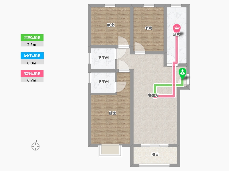 河北省-廊坊市-合生长安帝景-84.20-户型库-动静线