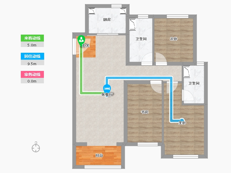 河北省-唐山市-融创唐庭壹号-78.15-户型库-动静线