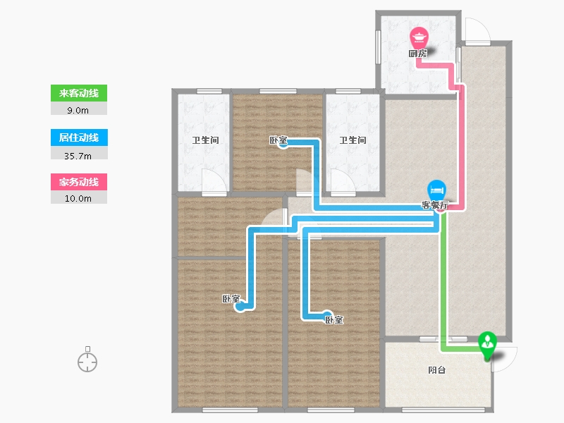 山西省-太原市-鸿赫·时代天际-226.38-户型库-动静线