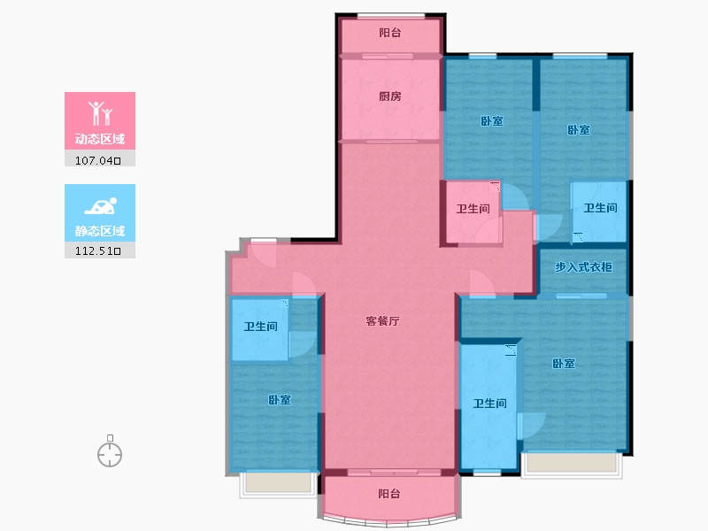 山西省-太原市-太原星河湾5号园-198.77-户型库-动静分区