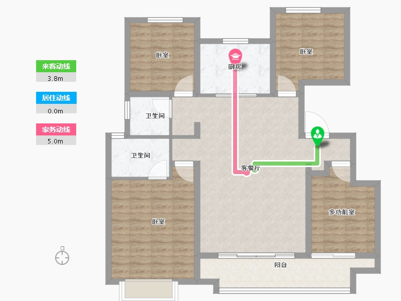 河北省-邯郸市-泽信云樾天著-108.00-户型库-动静线