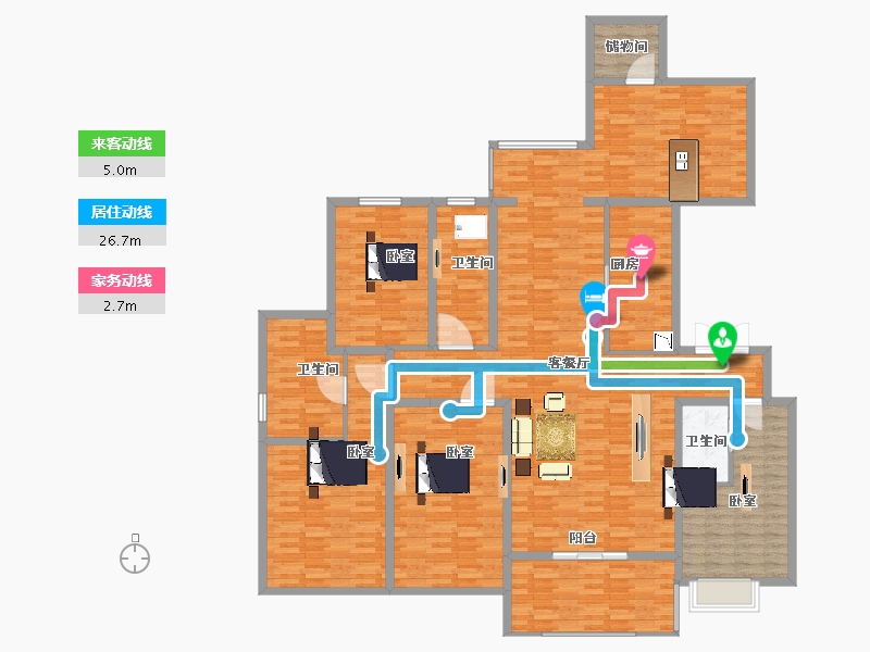 河北省-邯郸市-和平麓-201.11-户型库-动静线