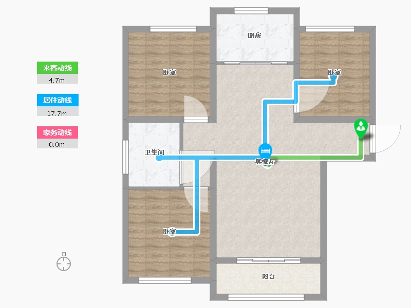 河北省-沧州市-新城悦隽时代-87.00-户型库-动静线