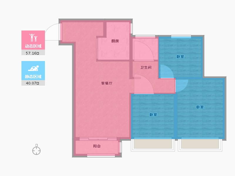 河北省-沧州市-新城悦隽时代-88.00-户型库-动静分区