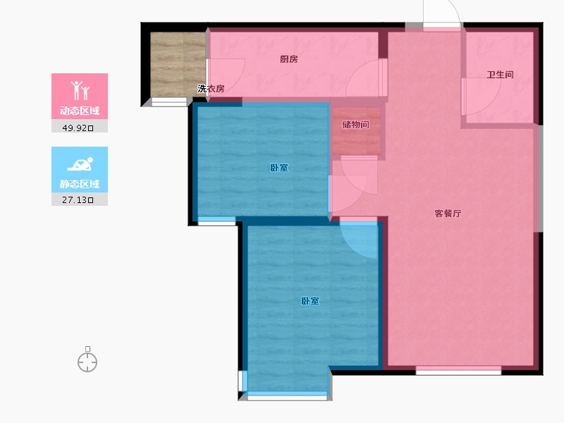 山西省-太原市-保利梧桐语-72.01-户型库-动静分区