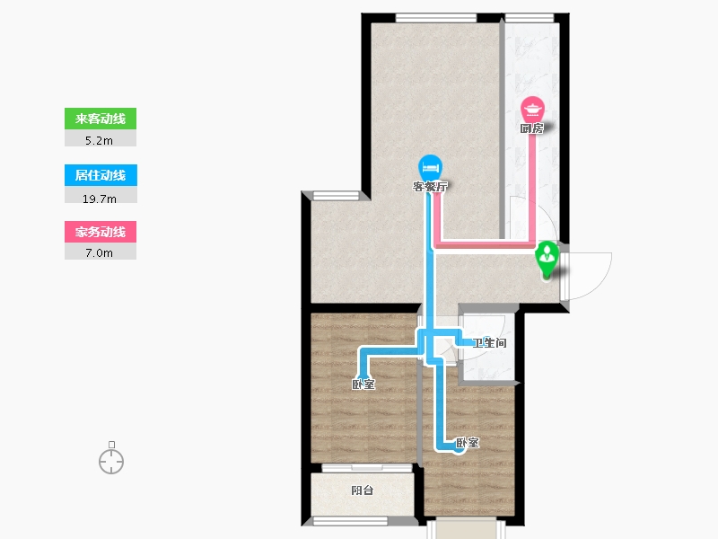 河北省-保定市-太阳城-69.08-户型库-动静线