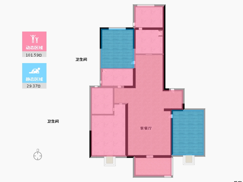 山西省-太原市-山投·青运城-116.49-户型库-动静分区