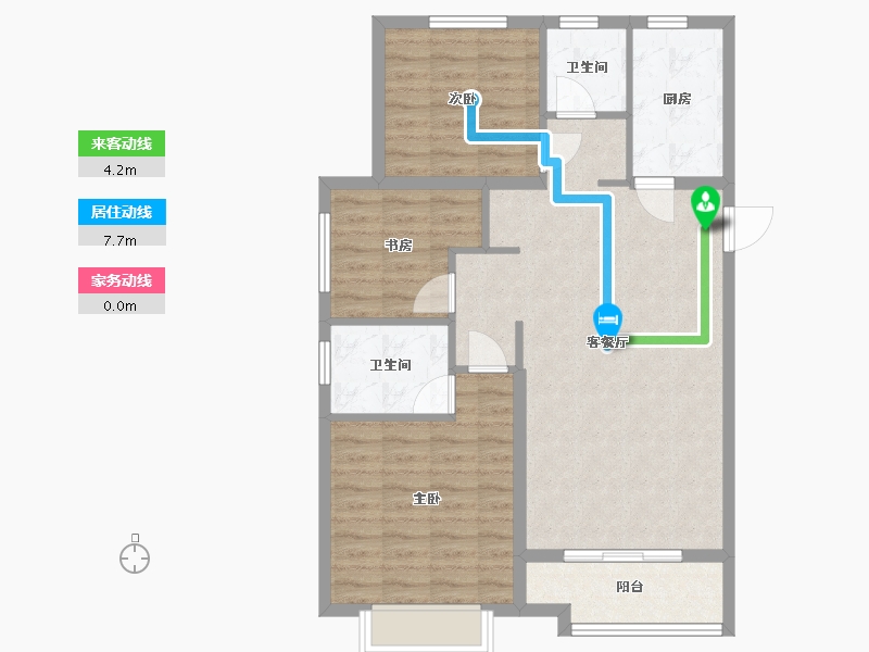 河北省-保定市-天业悦山湖-86.00-户型库-动静线