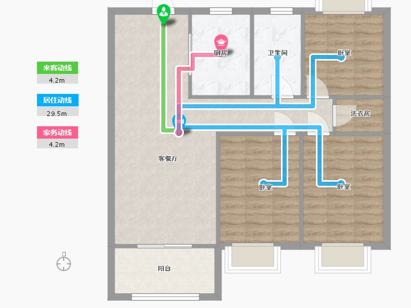 山西省-太原市-山投·青运城-80.96-户型库-动静线