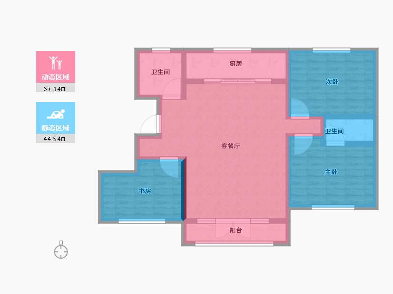 河北省-承德市-文博园-96.07-户型库-动静分区