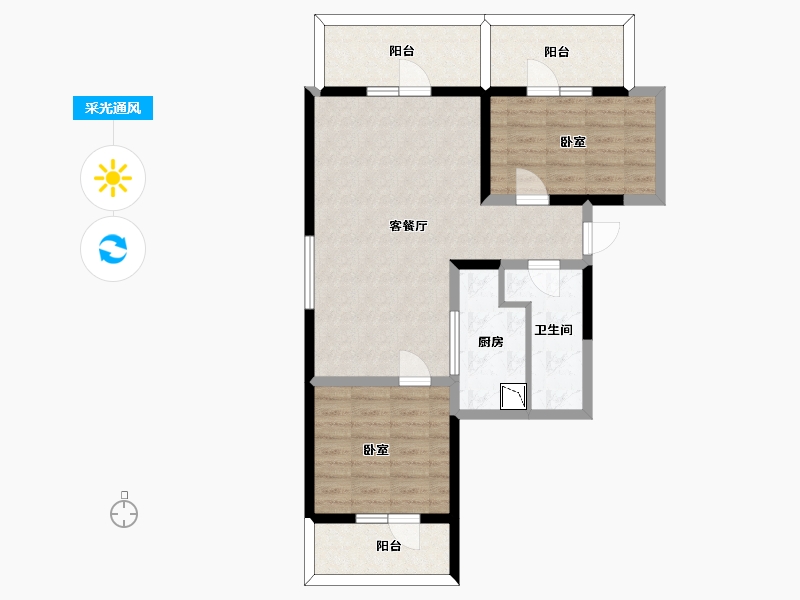 河北省-张家口市-富龙四季小镇-77.51-户型库-采光通风