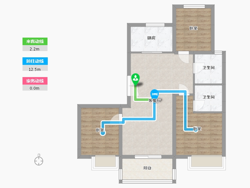 河北省-沧州市-荣盛锦绣学府-79.14-户型库-动静线