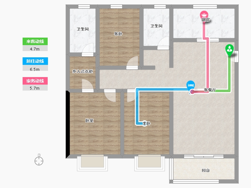 山西省-太原市-红星·紫御半山-102.28-户型库-动静线