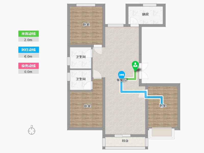 河北省-沧州市-荣盛锦绣学府-89.04-户型库-动静线