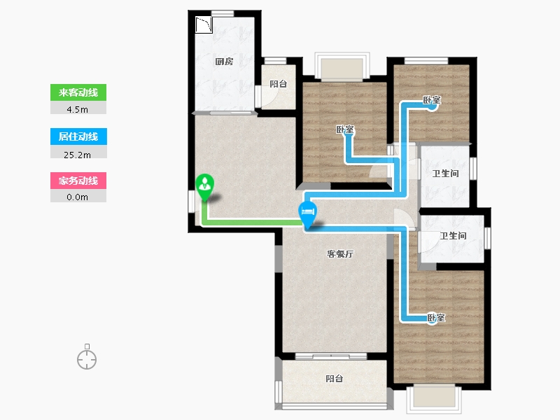 山西省-太原市-建投 · 祥澐府-97.96-户型库-动静线