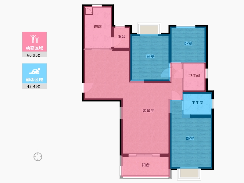 山西省-太原市-建投 · 祥澐府-97.96-户型库-动静分区