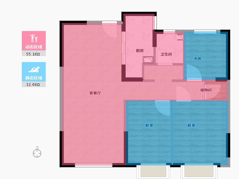 山西省-太原市-保利梧桐语-79.00-户型库-动静分区