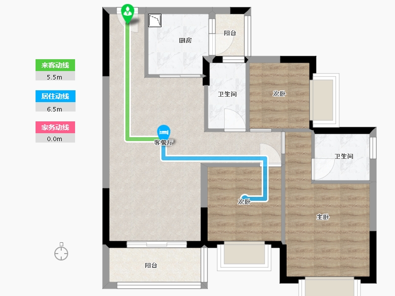 贵州省-贵阳市-贵阳恒大观山学府-71.11-户型库-动静线