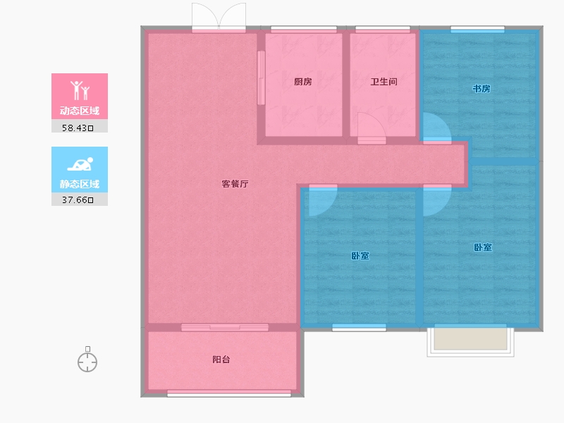 河北省-邢台市-永康城-87.00-户型库-动静分区