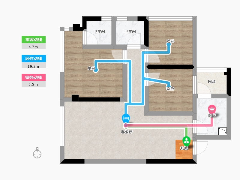 四川省-成都市-天府云城C区-61.14-户型库-动静线