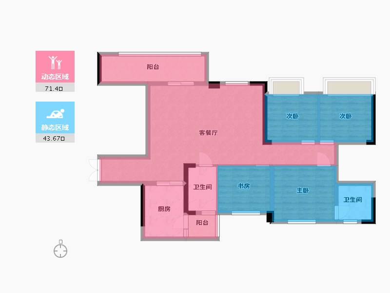 贵州省-贵阳市-广大城-102.30-户型库-动静分区