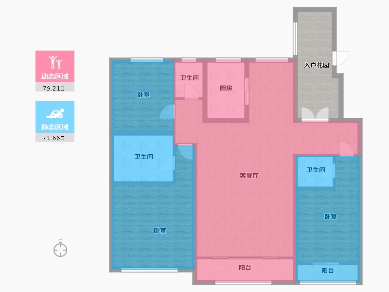 河北省-邢台市-东胜龙岗天域-149.11-户型库-动静分区