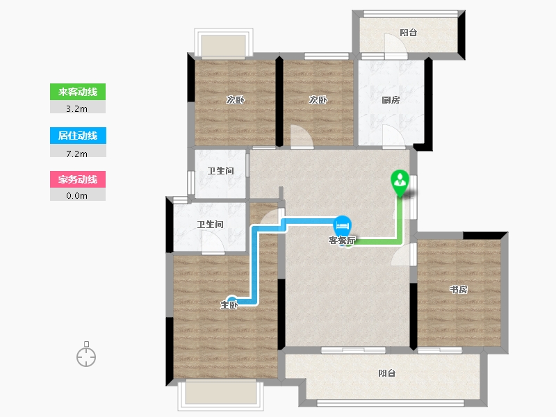 贵州省-贵阳市-金地旭辉上观-102.93-户型库-动静线