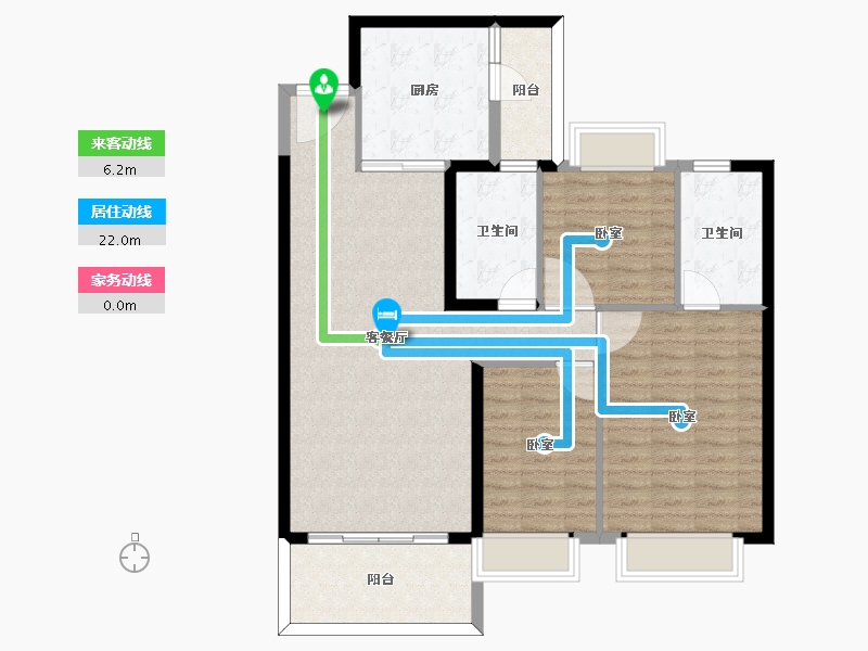 河北省-邯郸市-恒大翡翠御庭-102.00-户型库-动静线