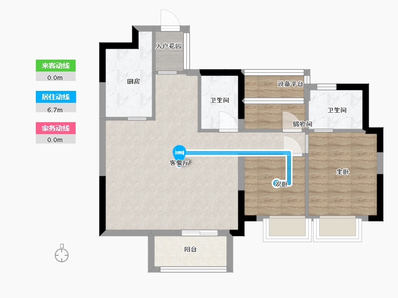 贵州省-贵阳市-铜雀台-69.92-户型库-动静线