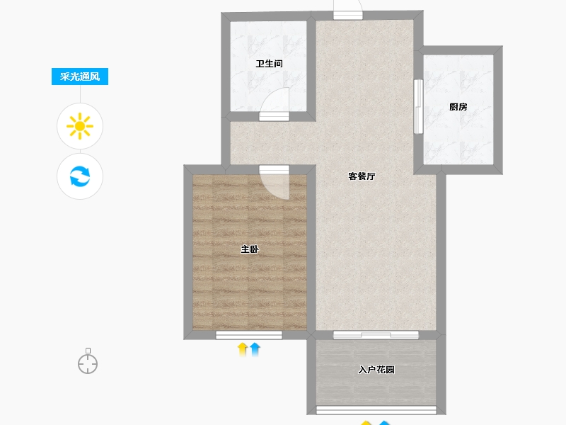 河北省-承德市-御水卧龙湾-61.35-户型库-采光通风