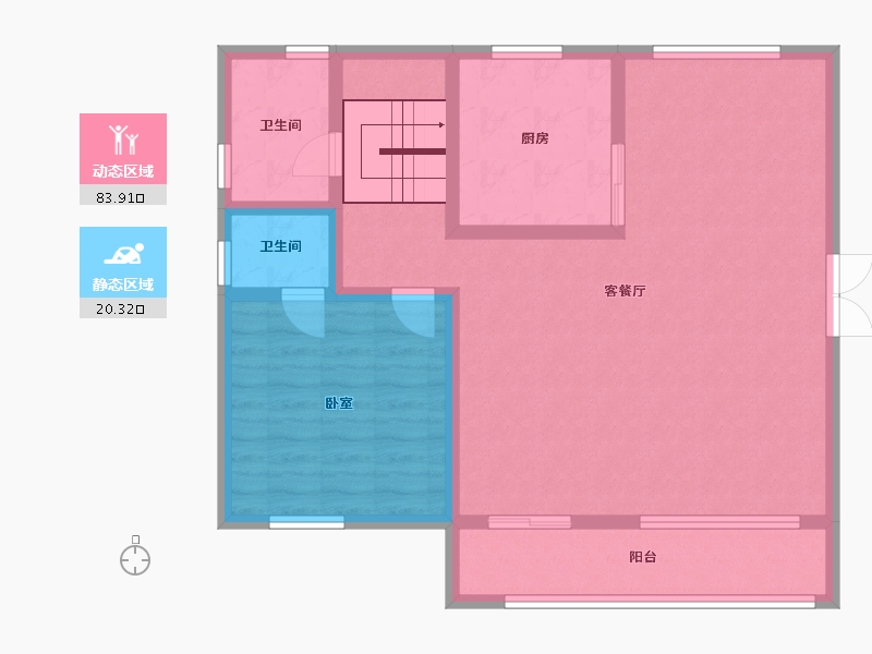 云南省-昆明市-旅泰荷樾-93.72-户型库-动静分区