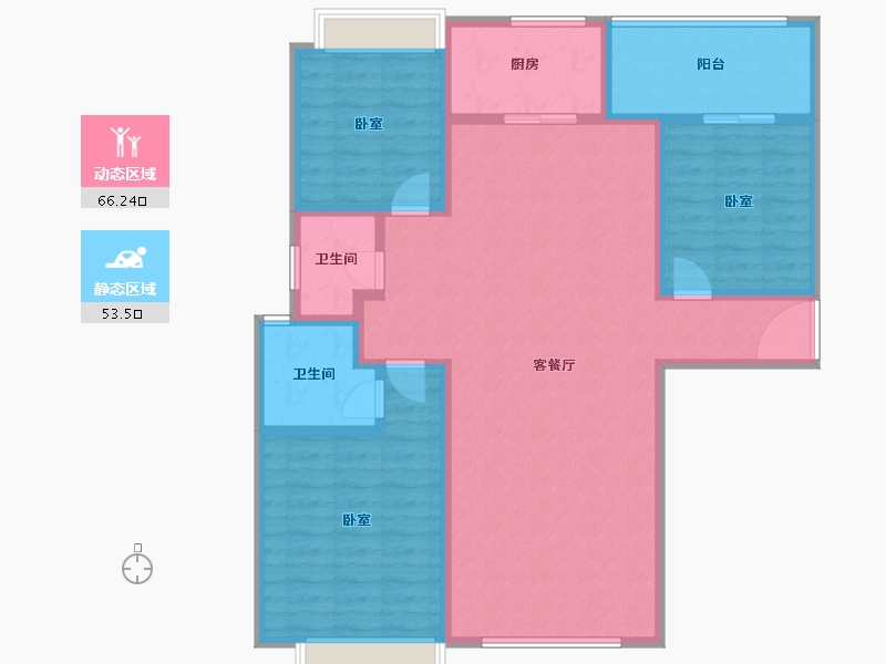 云南省-曲靖市-金色尚居-109.13-户型库-动静分区