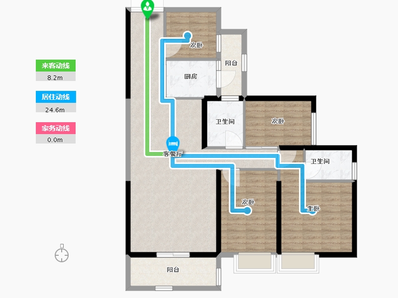 云南省-曲靖市-麒麟嘉园二期-110.00-户型库-动静线