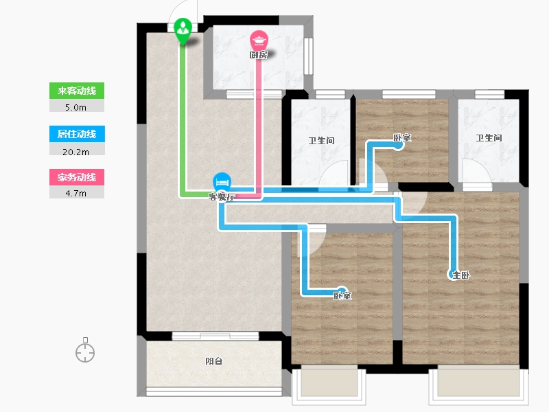 贵州省-遵义市-思达九里风华-77.07-户型库-动静线