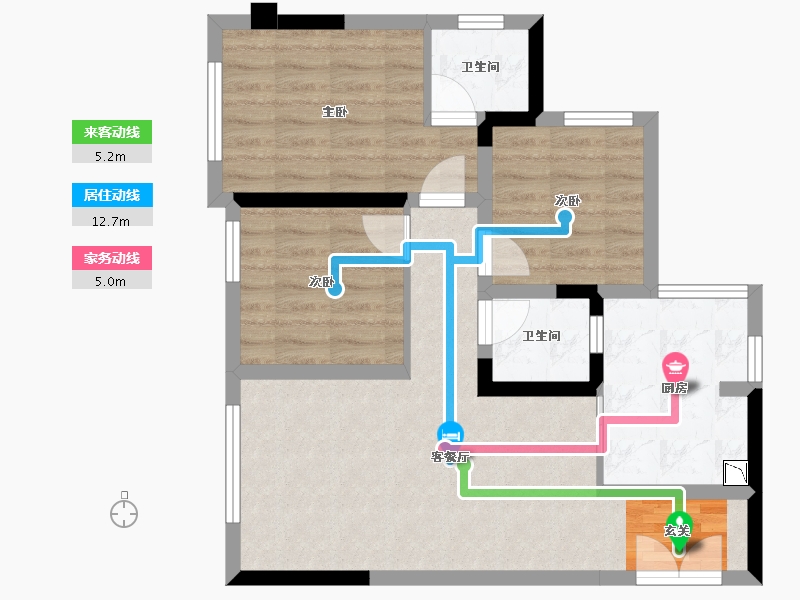 四川省-成都市-天府云城C区-67.77-户型库-动静线