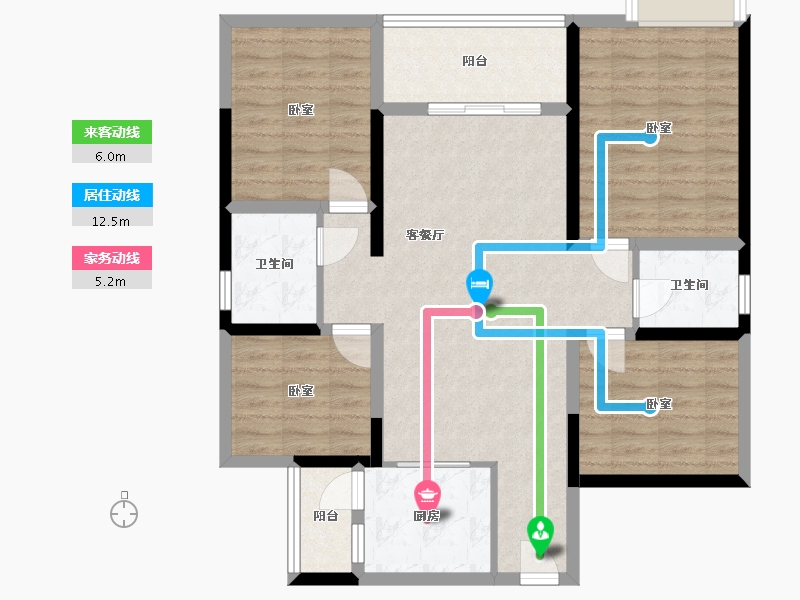 四川省-成都市-百悦城国际社区-97.99-户型库-动静线