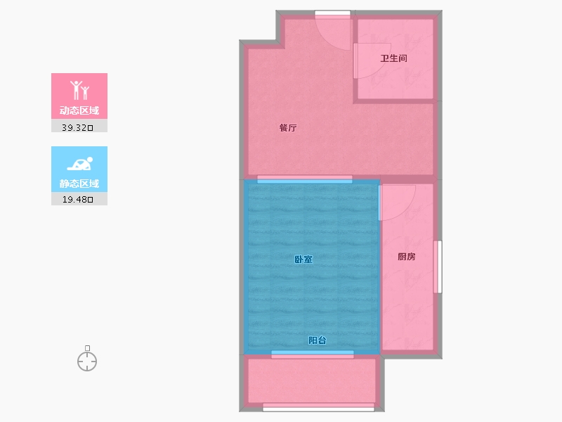 河北省-保定市-紫竹苑-53.30-户型库-动静分区