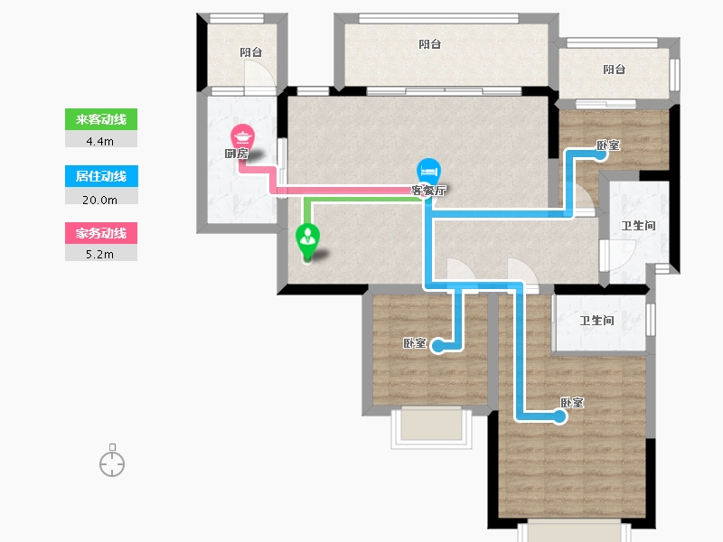 四川省-成都市-禹通宝誉府-91.07-户型库-动静线