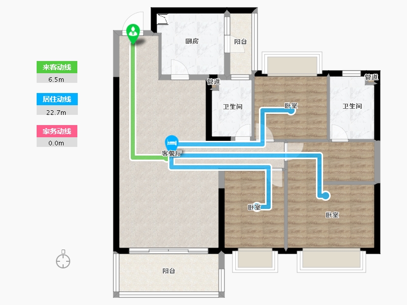 河北省-邯郸市-邯郸恒大悦府-101.99-户型库-动静线